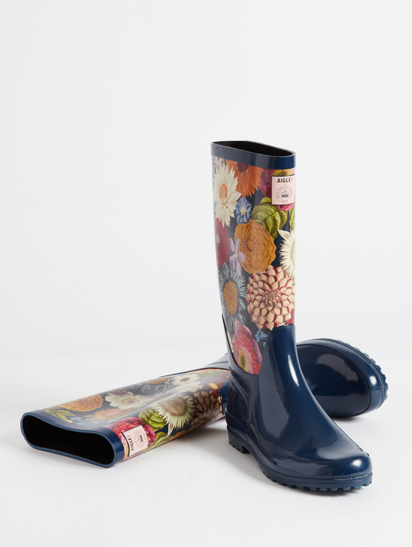 aigle-bottes-femme-048ikm-1.jpg Botte de pluie imprimée Multicolore femme | AIGLE – Image 1