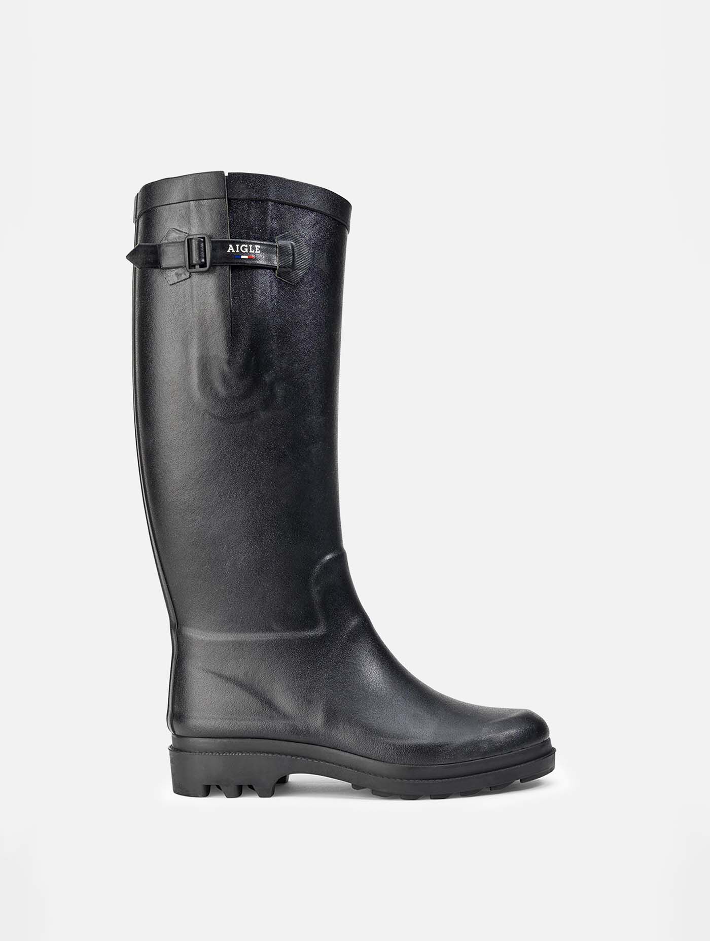 aigle-bottes-femme-423wkq-1.jpg La plus féline des bottes de pluie Noir femme | AIGLE – Image 1