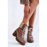 Bottines à Lacets en Daim Marron pour Femme Fenya