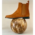 Chelsea boots plate daim tabac PIA