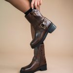 Boots Selane marron