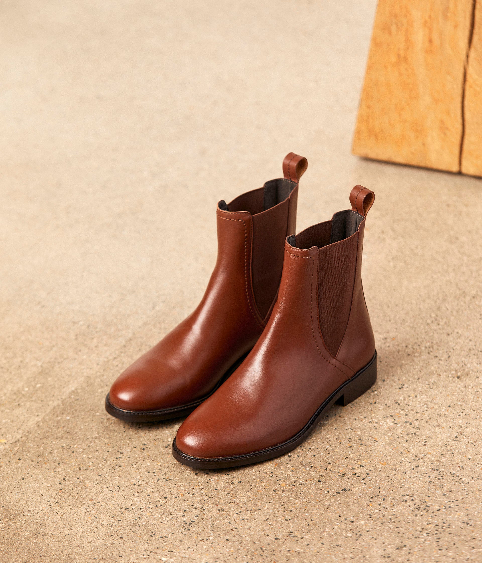 boots-femme-marron-278uib-1.jpg Chelsea boots marron Artemis | Mellow Yellow Femme | Mellow Yellow – Image 1