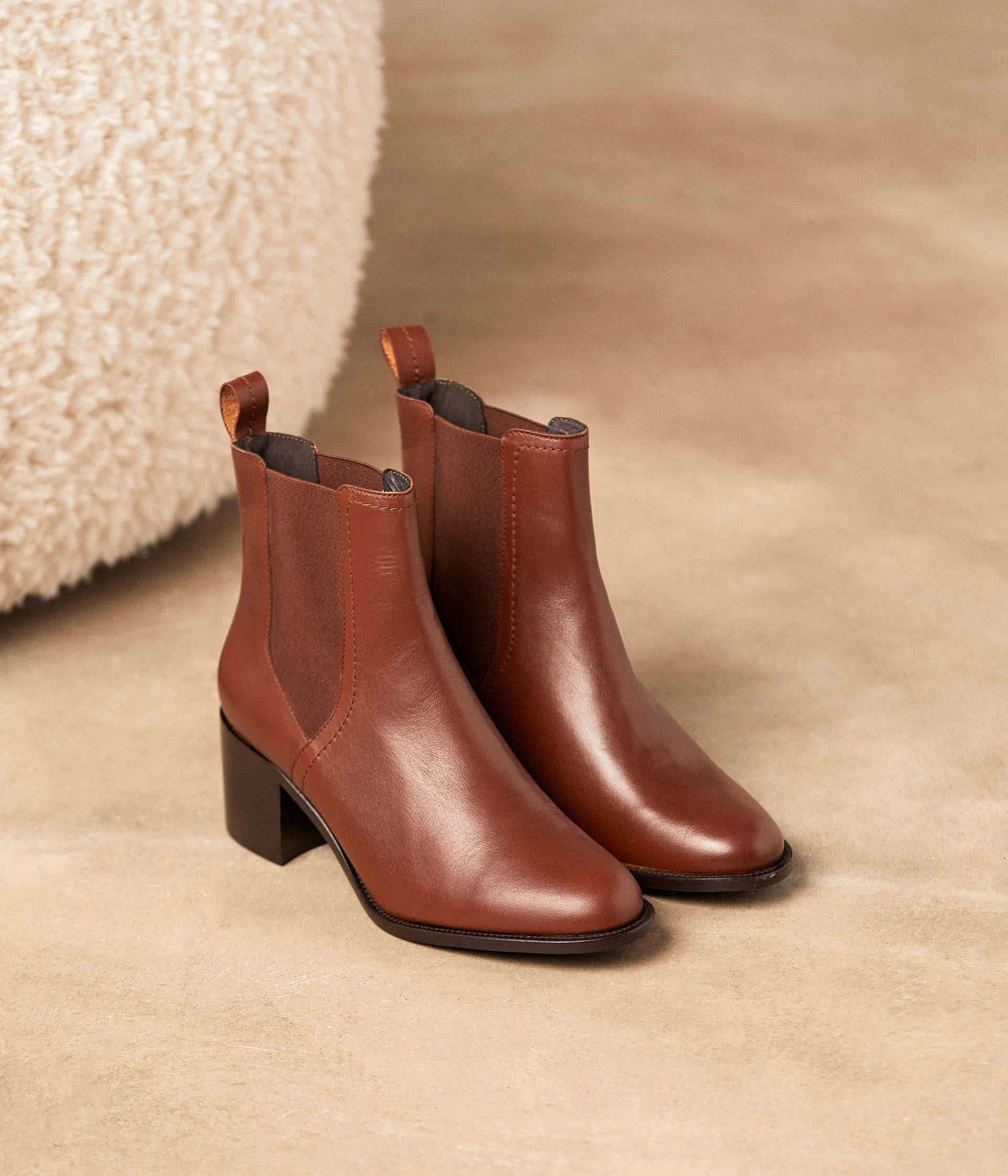 boots-femme-marron-322eyj-1.jpg Chelsea boots marron Célina | Mellow Yellow Femme | Mellow Yellow – Image 1