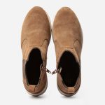 Boots Femme Semelle Sport Cuir Marron TBS