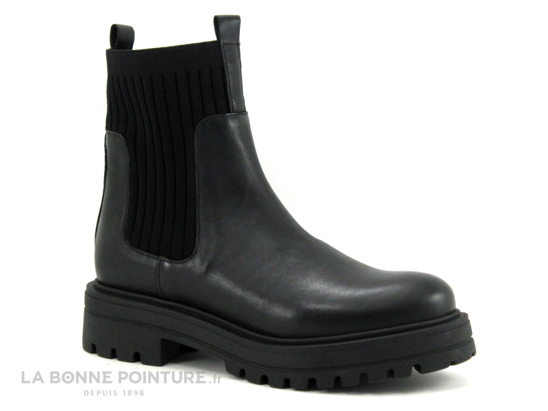 boots-femme-noir-667ymj-1.jpg Achat chaussures We Do Femme Boots, vente We Do CO99697B 07 Noir Elastique noir Boots plateforme femme – Image 1