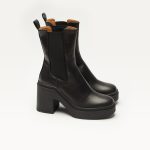 Bottines à talons Sophie Cuir noir
