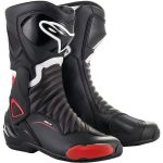 Bottes SMX 6 V2 ALPINESTARS Noir/Rouge MAXXESS.FR, Bottes moto