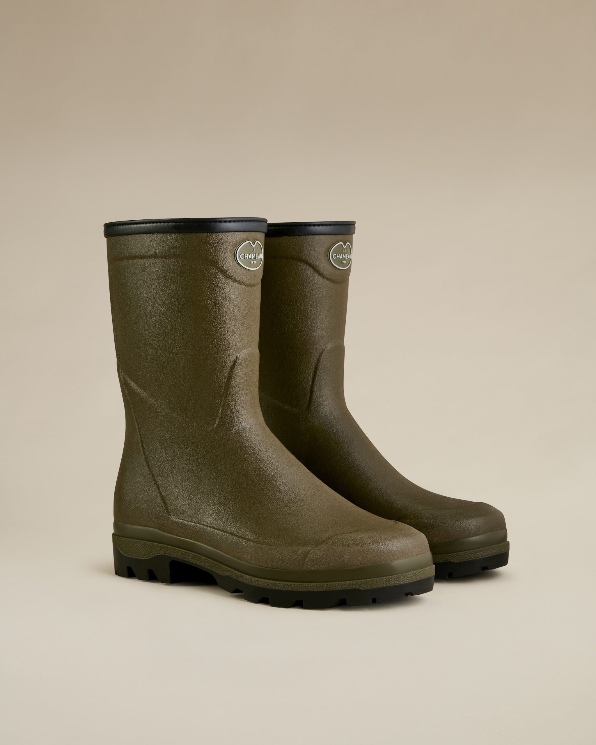botte-chameau-097cbt-1.jpg Bottillons Country Cross Néoprène pour hommes Vert Chameau – Image 1