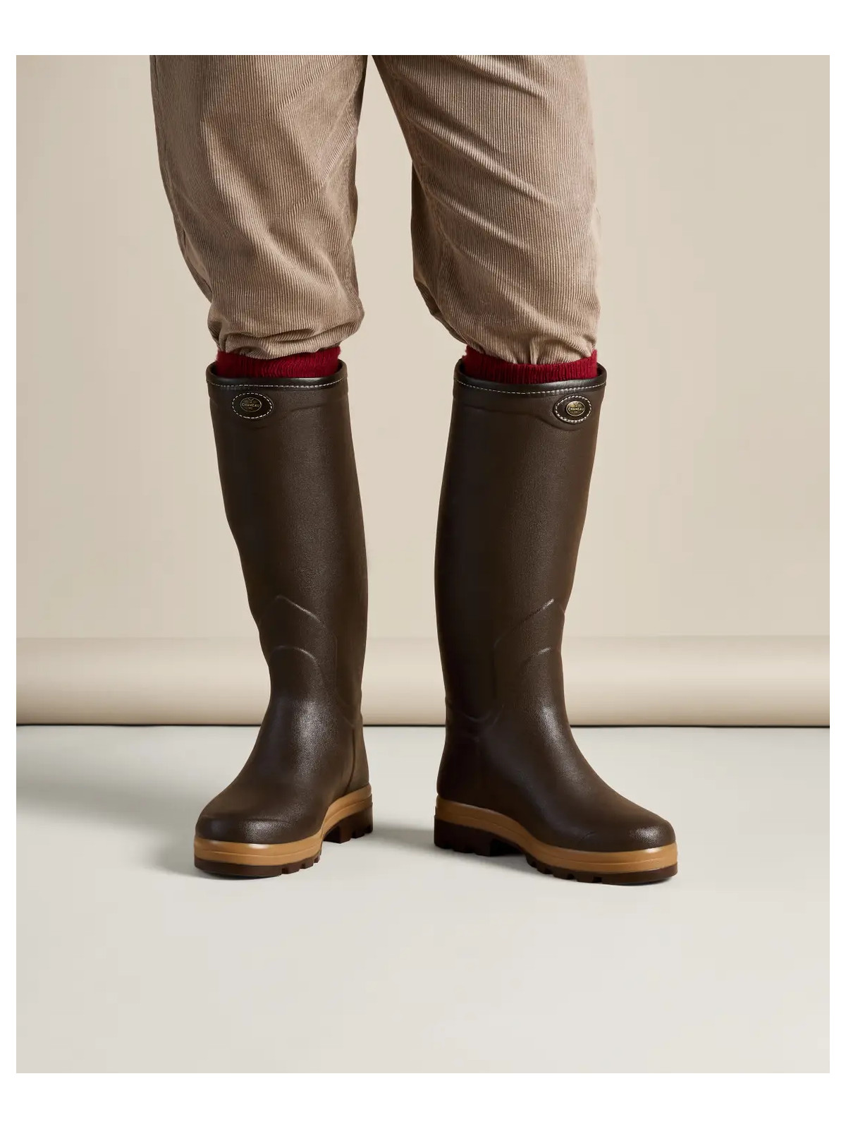 botte-chameau-267use-1.jpg Bottes Caoutchouc Doublées Cuir – Image 1