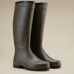 Bottes Country Cross pour hommes doublées néoprène Vert Chameau