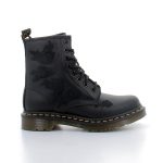 DOC MARTENS 1460 VONDA MONO bottillons noirs à lacets sur semelles robustes antidérapantes pour femme