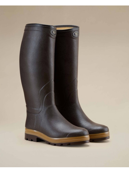botte-en-caoutchouc-943pke-1.jpg Bottes Caoutchouc Doublées Cuir – Image 1