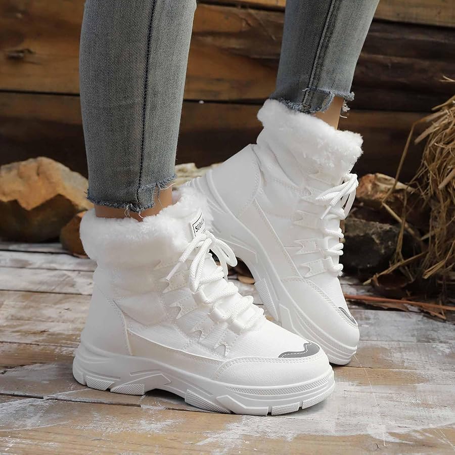 botte-femme-hiver-177btu-1.jpg Bottes de Neige Femme Fourrées Bottes Femme Hiver Chaudes Antidérapantes Basket Montante Plateforme Bottine Botte de Neige Confort Chaussure Hiver ... – Image 1