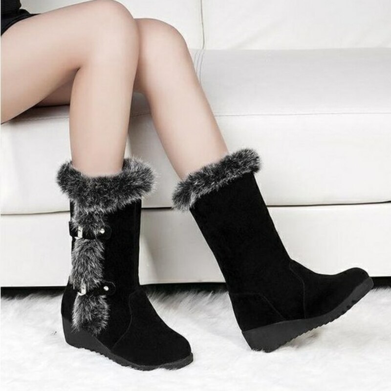 botte-femme-hiver-465ujm-1.jpg Bottes d'hiver femme fourrure Classes et décontractées Hiverna – Image 1