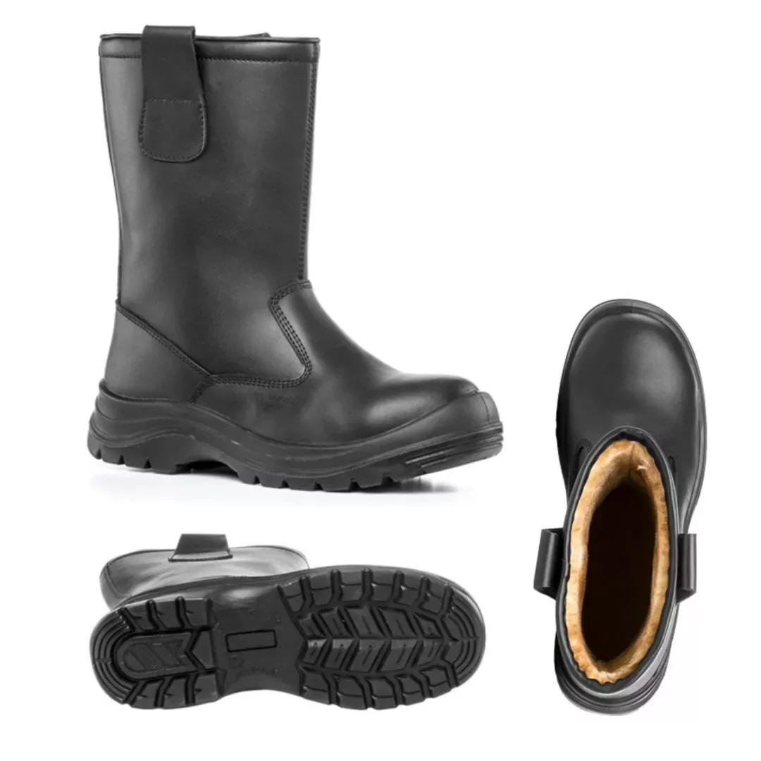 botte-fourree-911rix.webp Botte fourrée cuir Noir S3 SRC CI Corderie Weiss – Image 1
