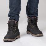 Bottines Fourrées rehaussantes Bormio noir +7.5cm
