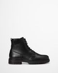 Bottes à lacets, modèle Rony en cuir de vachette de qualité supérieure