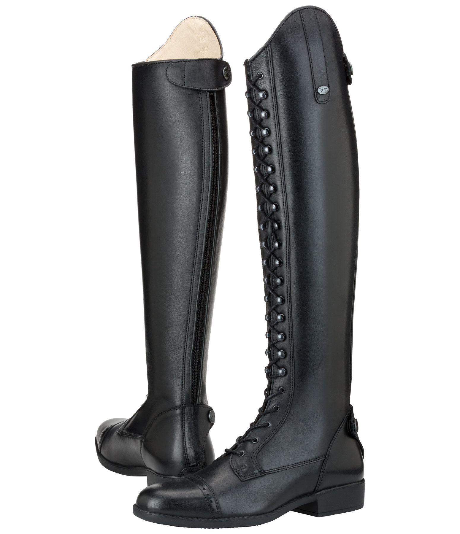 bottes-a-lacets-499gxb-1.jpg Bottes à lacets Monza noir – Image 1
