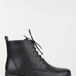 Bottines noires lacets femme (36 41)