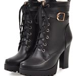 Bottes à lacets Talon gros vintage – Retro Stage France