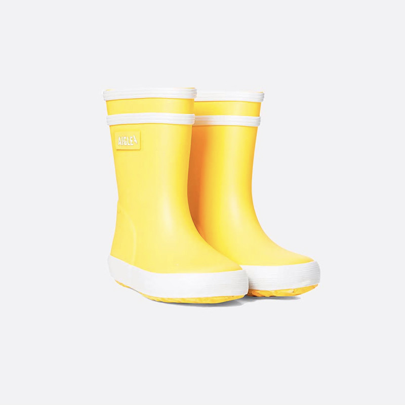 bottes-bebe-157dbs-1.jpg Bottes de pluie bébé Aigle Baby Flac Jaune – Image 1