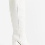 Bottes à talon de hauteur genou Blanc FEMME | H&M FR