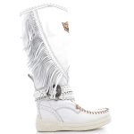 EL VAQUERO bottes blanches originales sur talons compensés pour femme JADE OPTICAL WHITE