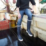 Botte AMIRAL Marine pour Homme en Caoutchouc Marine Maritime Rouchette