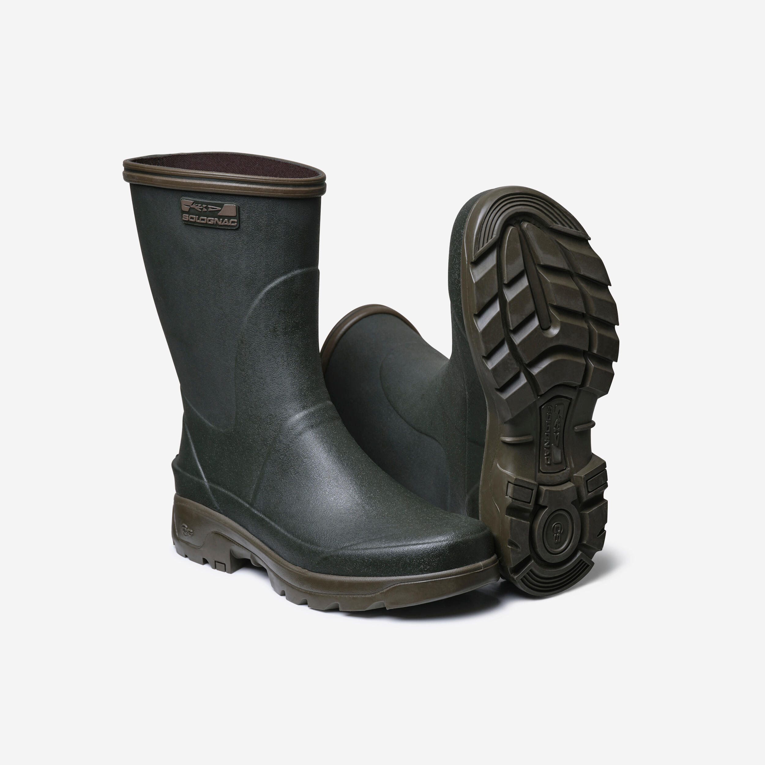 bottes-caoutchouc-homme-664cub-1.jpg BOTTILLONS CAOUTCHOUC HOMME INVERNESS 300 VERTS – Image 1