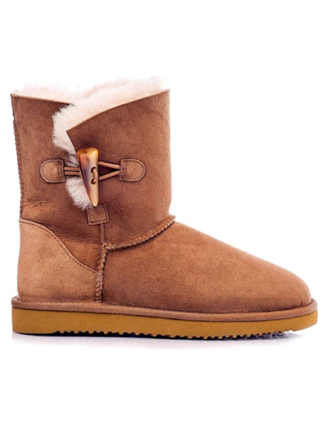 bottes-chaudes-femme-810yqn-1.jpg Bottes Fourrées Mouton Véritable avec Bouton Taille 36 Colorie bottes fourrées Camel – Image 1