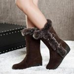 Bottes d'hiver femme fourrure Classes et décontractées Hiverna