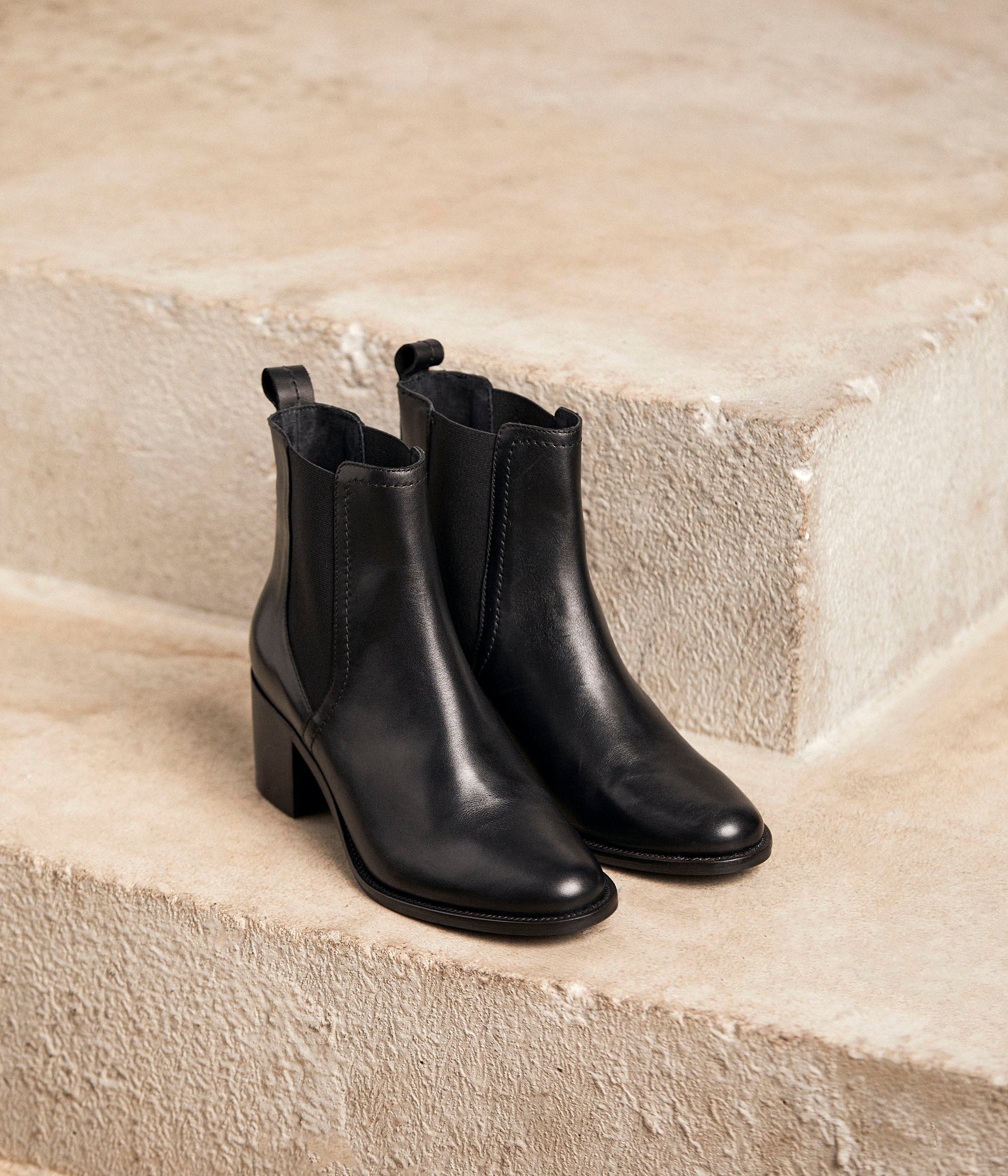 bottes-chelsea-femme-455jxo-1.jpg Chelsea boots noires Célina | Mellow Yellow Femme | Mellow Yellow – Image 1