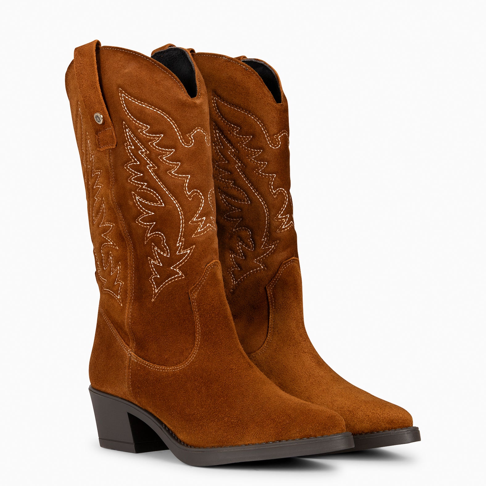 bottes-cowboy-925ntq-1.jpg UTAH Bottes Cowboy brodées MARRON – Image 1