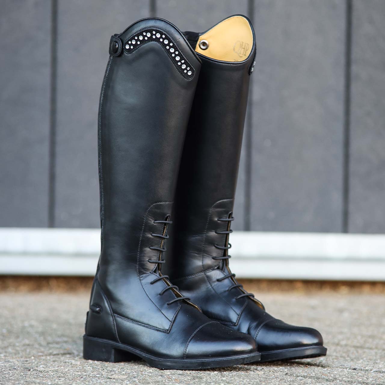 bottes-d-equitation-536rkr.jpg Bottes d'équitation en cuir Jaimy Larges Junior ... – Image 1