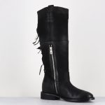 Bottes en daim noir à franges C14310 NERO 36 / NOIR