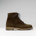 Plain Toe Chaussures Boots Daim Cognac