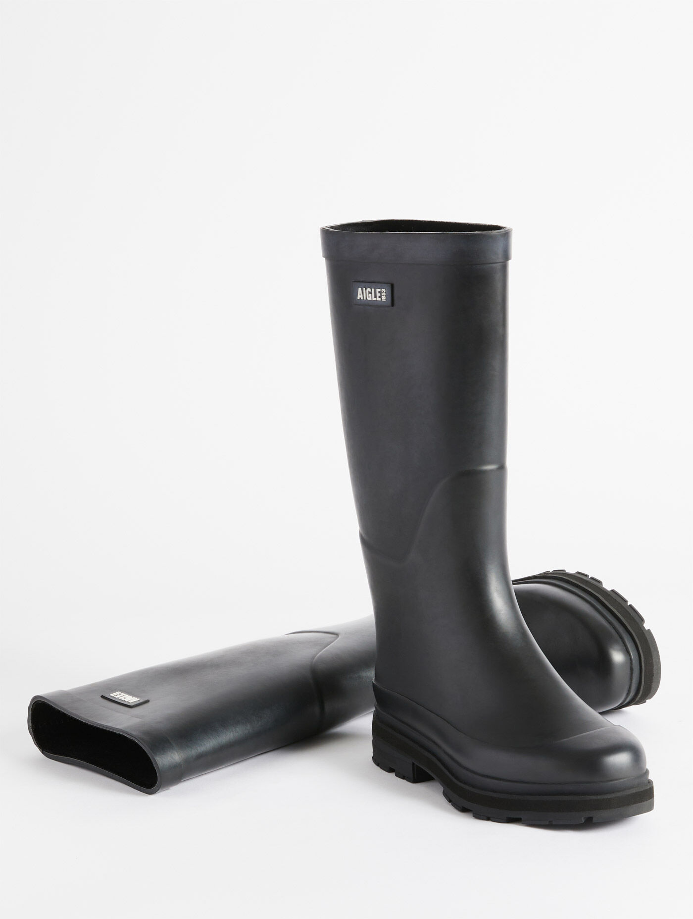 bottes-de-pluie-aigle-362lzk-1.jpg Botte de pluie hybride pour femme, pour un style à toute épreuve Noir femme | AIGLE – Image 1