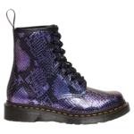 Bottes Dr. Martens Femme 1460 Black Blue Viper Croc Emboss | Fashionchaussures