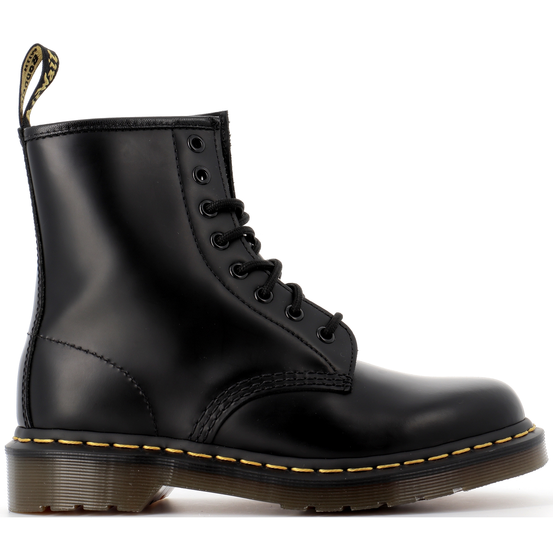 bottes-dr-martens-femme-385yay-1.jpg La Botte Rouge | boots et bottines 1460 smooth noir femme Dr martens – Image 1