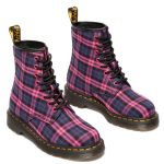 bottes femme Dr. Martens Tartan Pink/Multi 1460