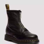 Bottes Dr. Martens 1460 FZ pour femme, en cuir souple, fermeture éclair, référence 42352001 Virginia Black medinapiel.es