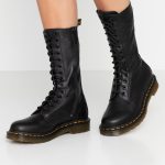 Dr. Martens 1B99 Quad – Bottes Femme En Cuir, Semelle Compensée 4,8 Cm, Fermeture éclair, Lacets, Look Audacieux Bottines Femme Style Contemporain