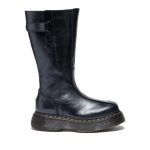 Dr. Martens 42577001 femme – bottes hautes plateforme cuir noir Hylton