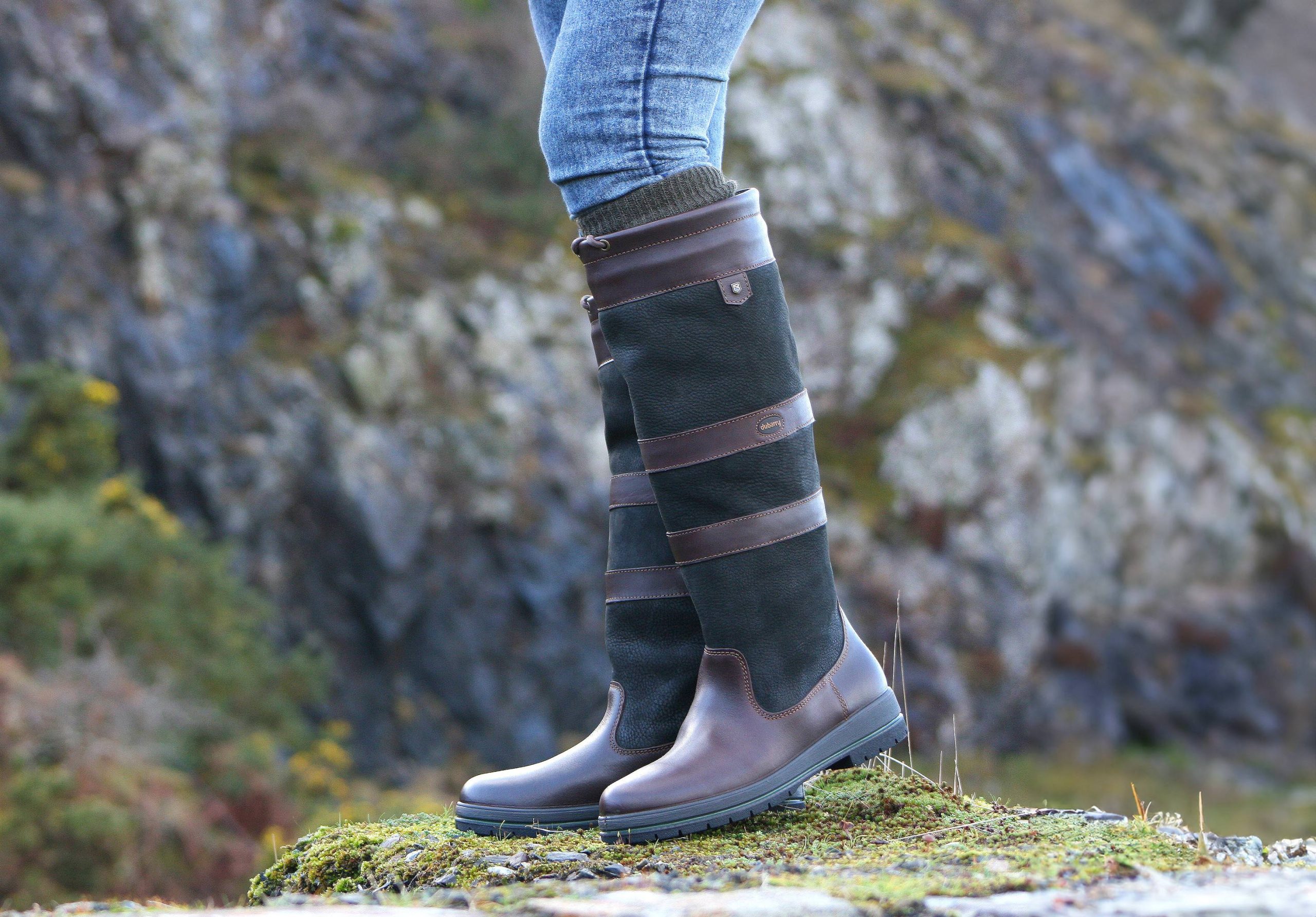bottes-dubarry-129brp-1.jpg Bottes outdoor Galway SlimFit™ Femme Black/Brown – Image 1