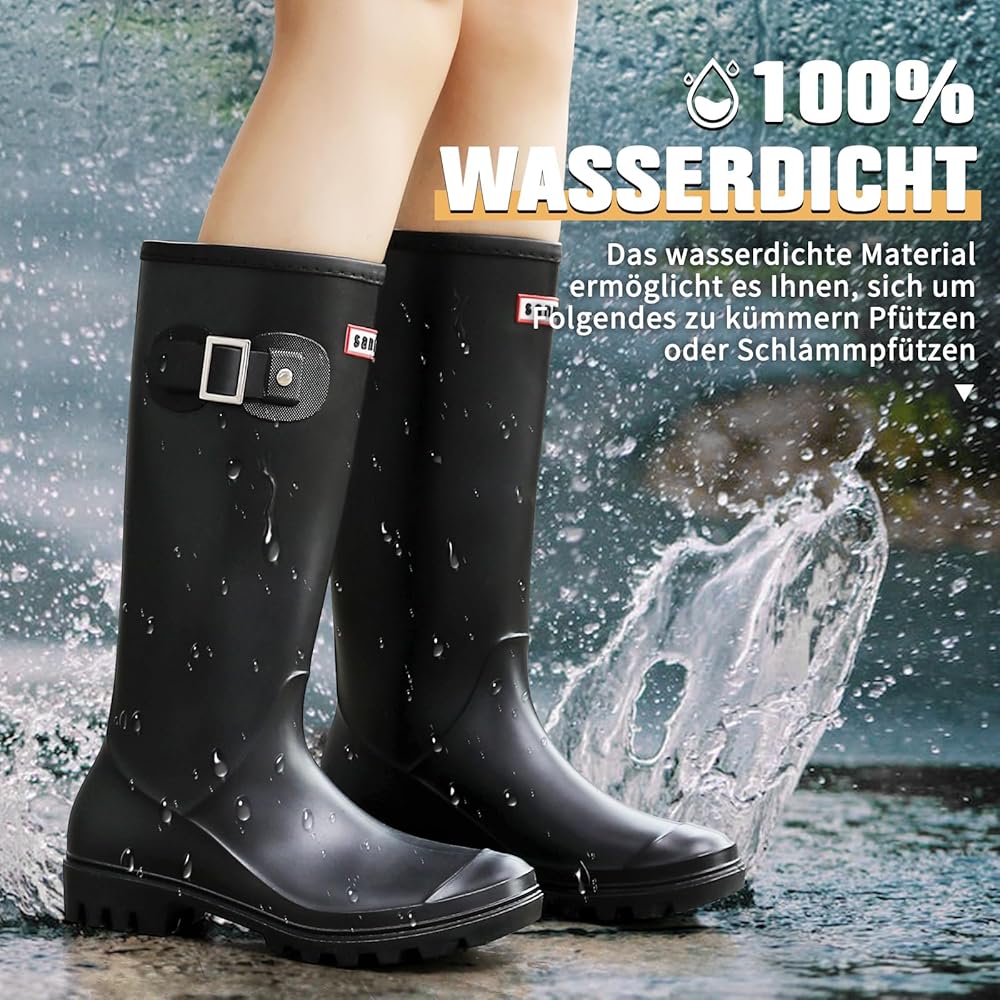 bottes-en-caoutchouc-femme-653ysg-1.jpg Bottes Caoutchouc Femme, Original étanche Antidérapant Chaussures De Travail(Noir,36 EU) | Leroy Merlin – Image 1