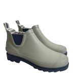 Bottes basses en caoutchouc femme à rayures mode marine B.LOW