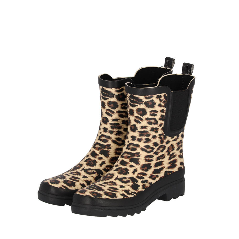 bottes-en-caoutchouc-femme-949vgv-1.jpg Bottes de pluie en Caoutchouc femme XQ Chelsea imprimé panthère – Image 1
