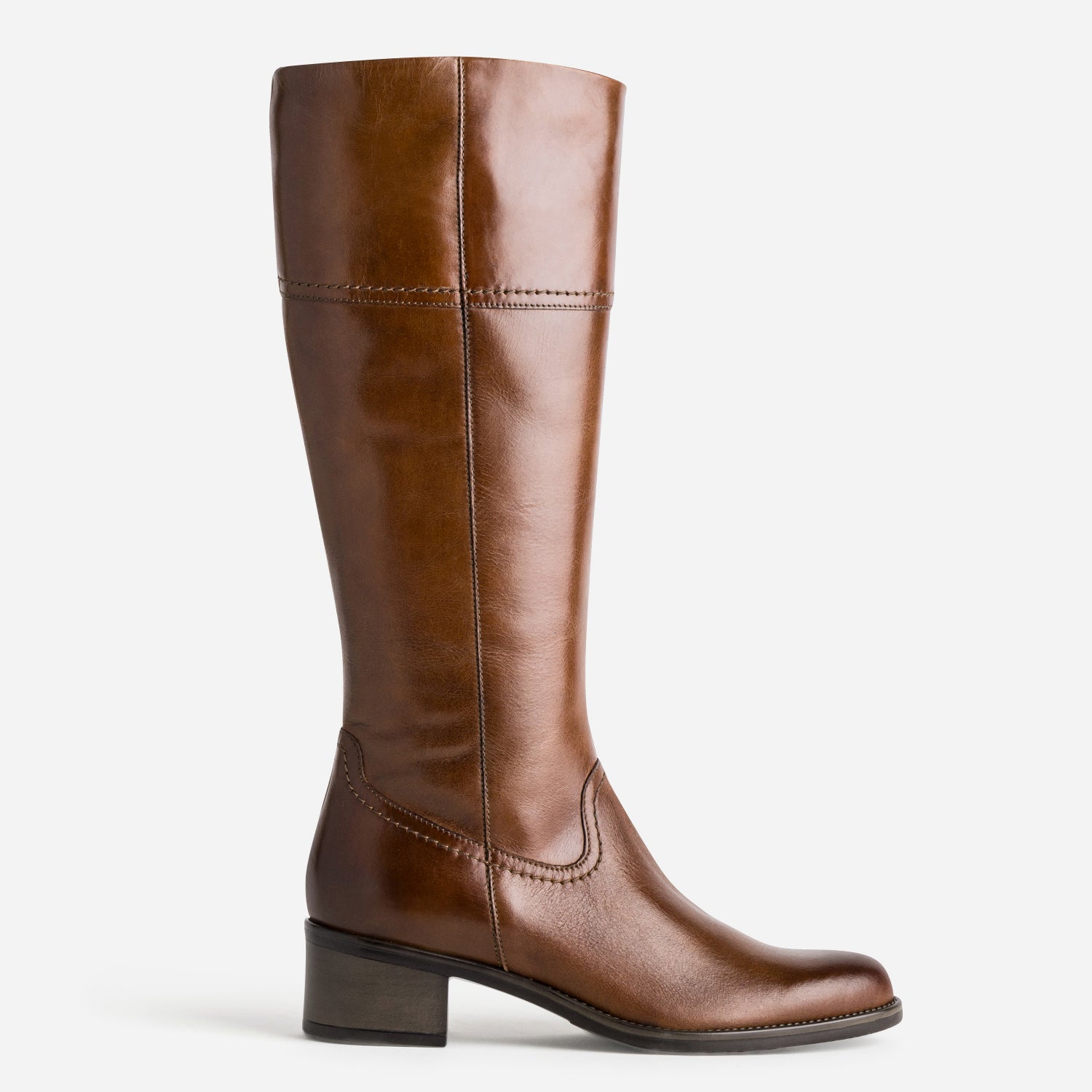 bottes-en-cuir-331oyp-1.jpg Botte cognac en cuir forme cavalière – Image 1