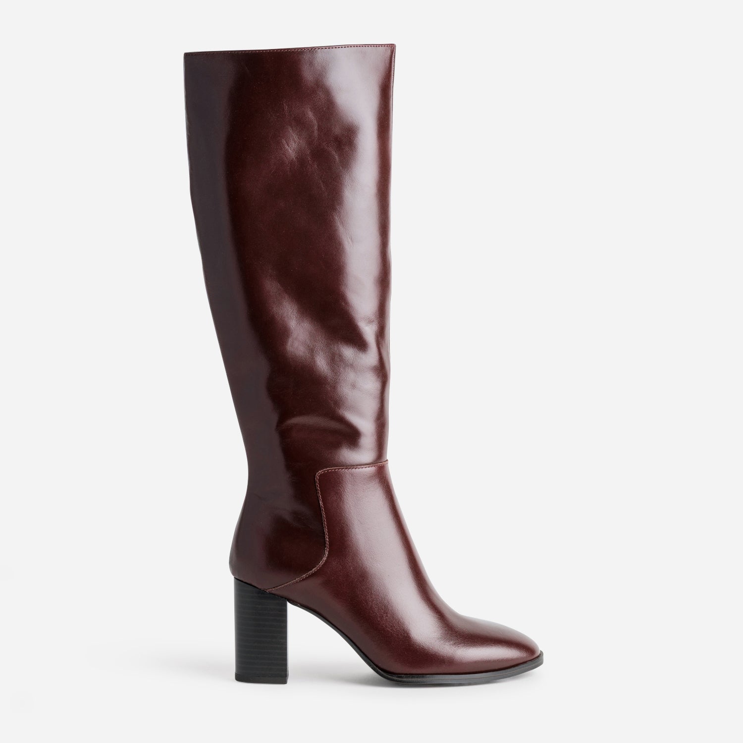 bottes-en-cuir-666cvq-1.jpg Botte bordeaux cuir à talon – Image 1