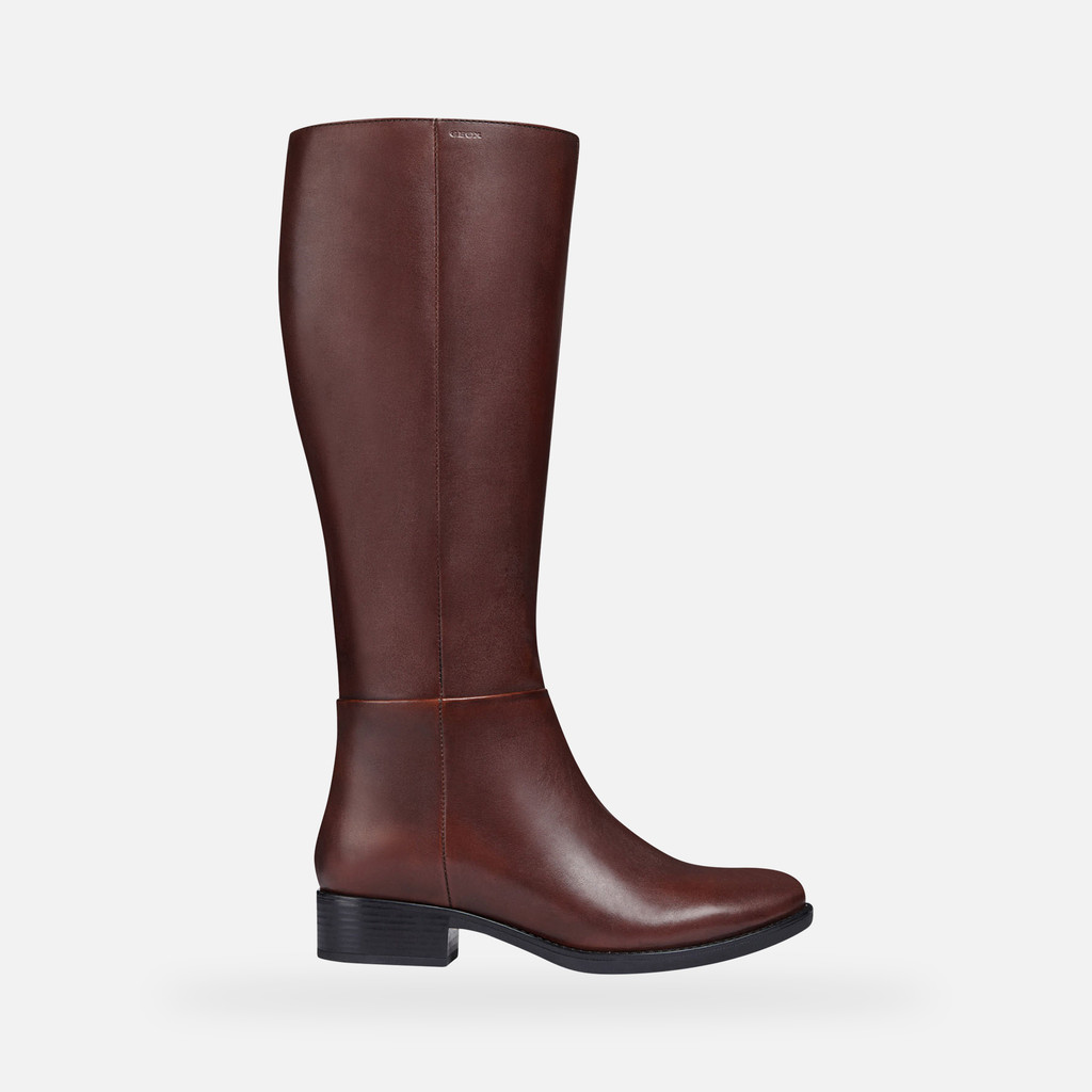 bottes-geox-250khj-1.jpg Geox® FELICITY Femme: bottes hautes marrons | Geox® – Image 1